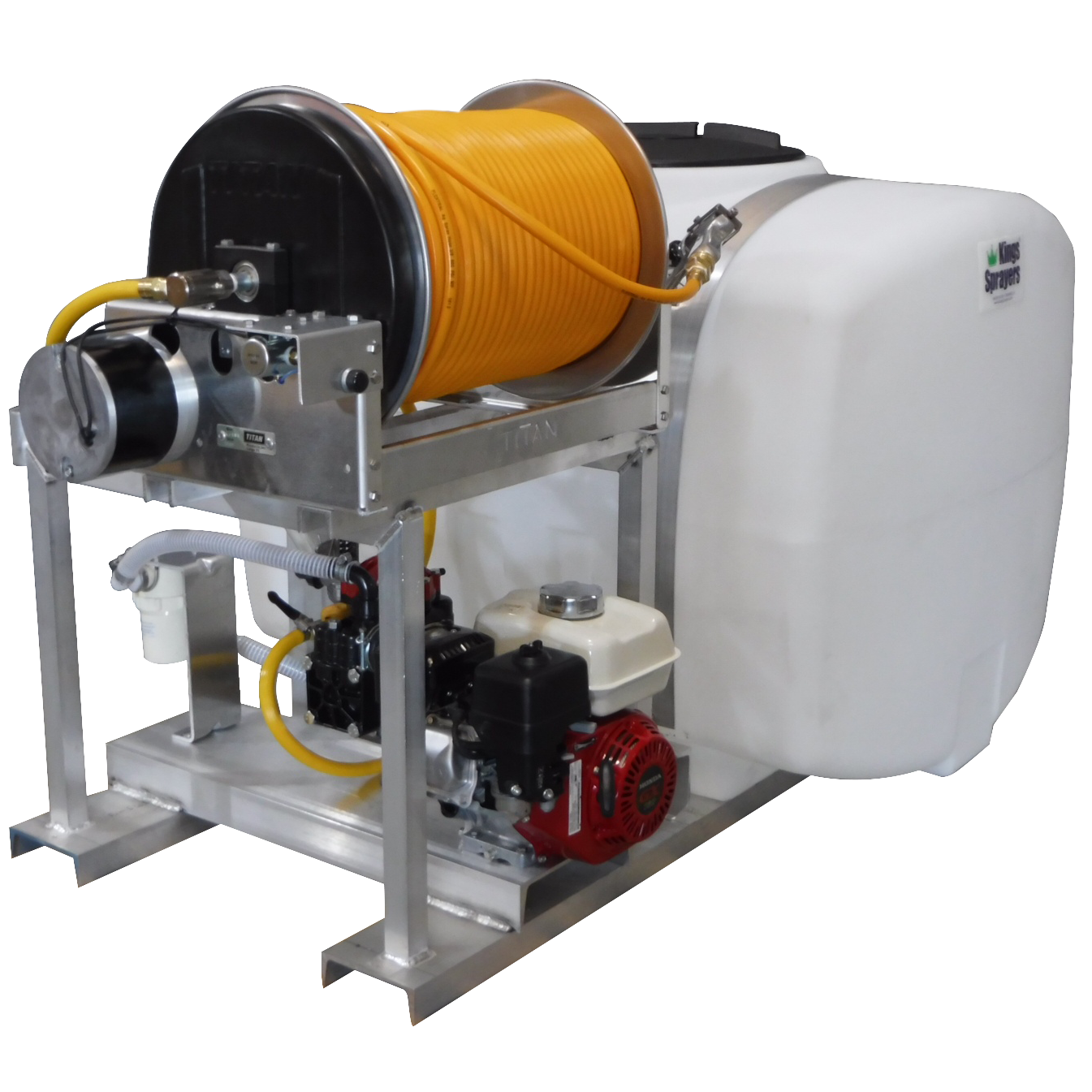 Kings Sprayers 200 Gallon Skid Sprayer with 10 gpm Diaphragm Pump (Reel Mounted Passenger Side)