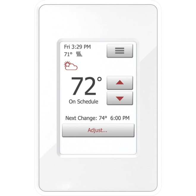 WarmlyYours - UDG4-4999-WY - nSpire Touch Programmable Thermostat (White)