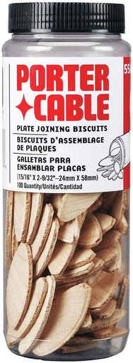 Porter Cable 5562 #20 Biscuit 100 Pcs