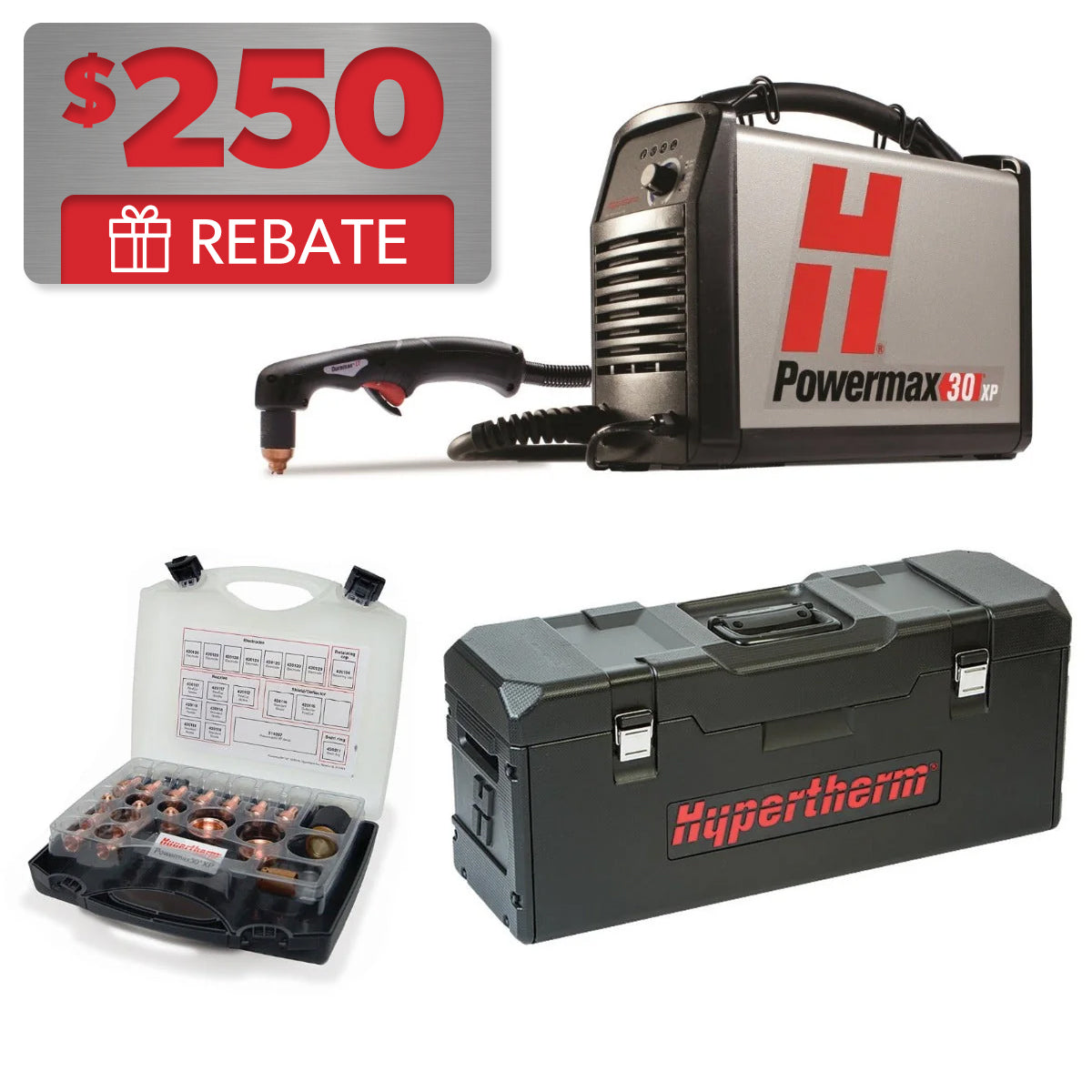 Hypertherm Powermax 30 XP with 15ft Torch and Consumables Pkg (088079)