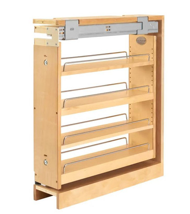 Rev-A-Shelf 438-BCSC-6C WOOD PULLOUT BASE ORGANIZER 6"