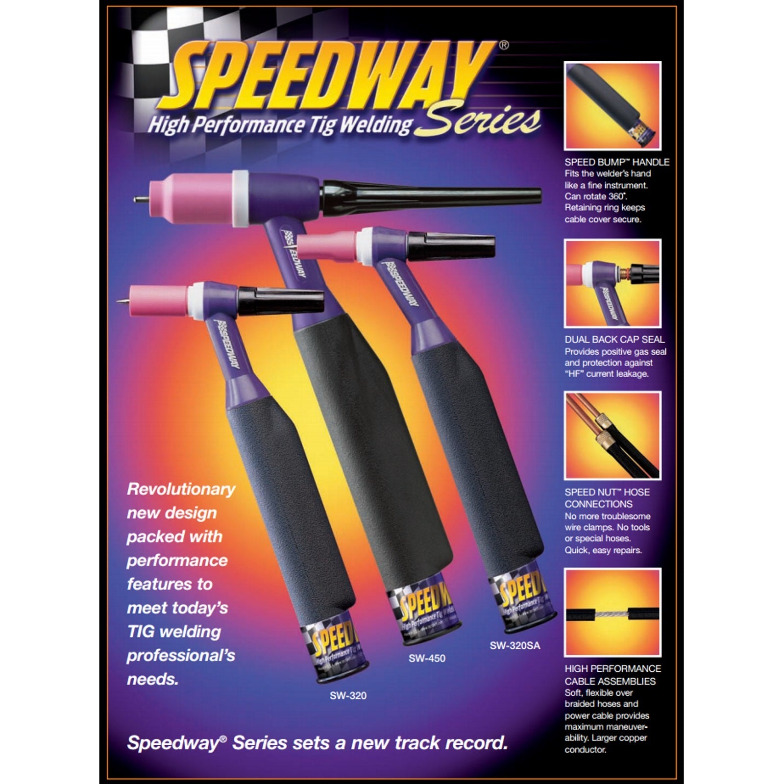 Weldtec 25ft Speedway Deluxe TIG Torch Package (SW-320-25DX)