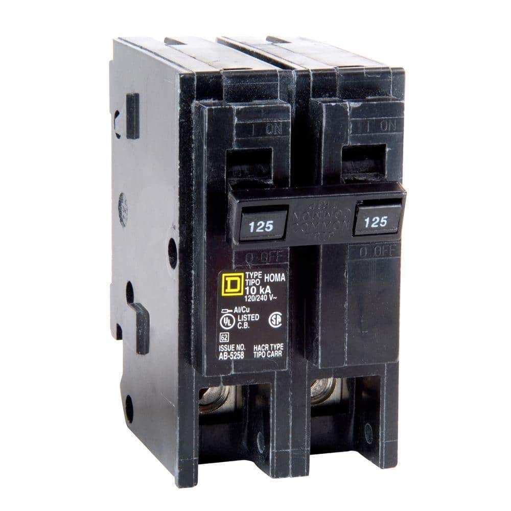Square D Homeline 125 Amp 2-Pole Circuit Breaker