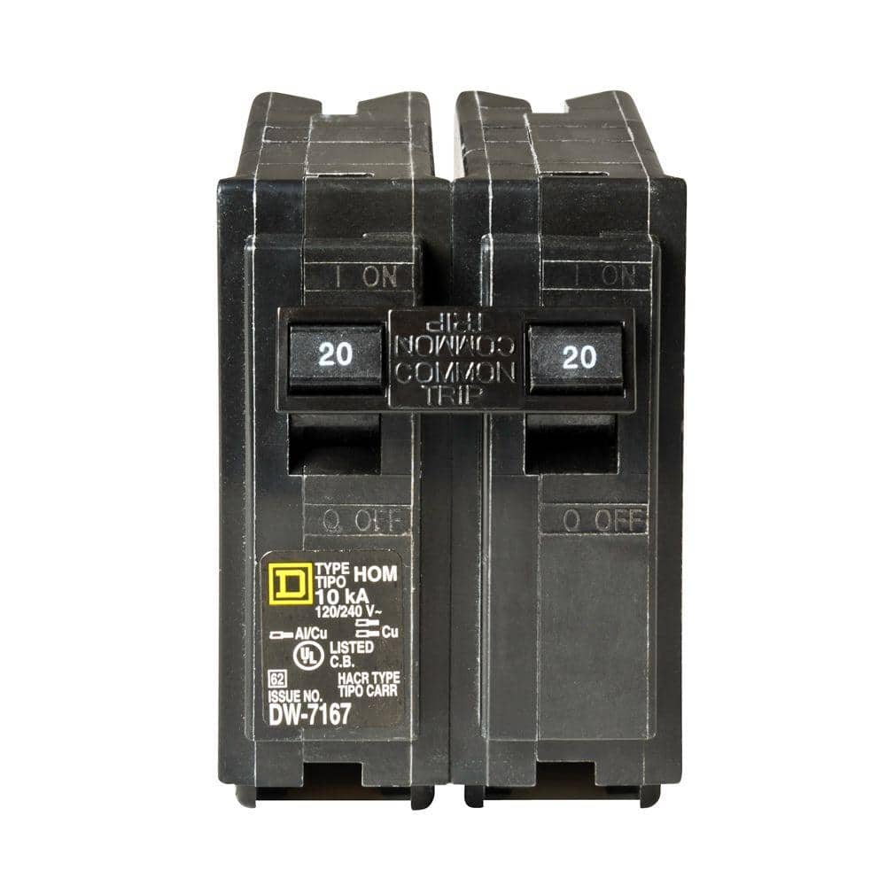 Square D Homeline 20 Amp 2-Pole Circuit Breaker(HOM220CP)