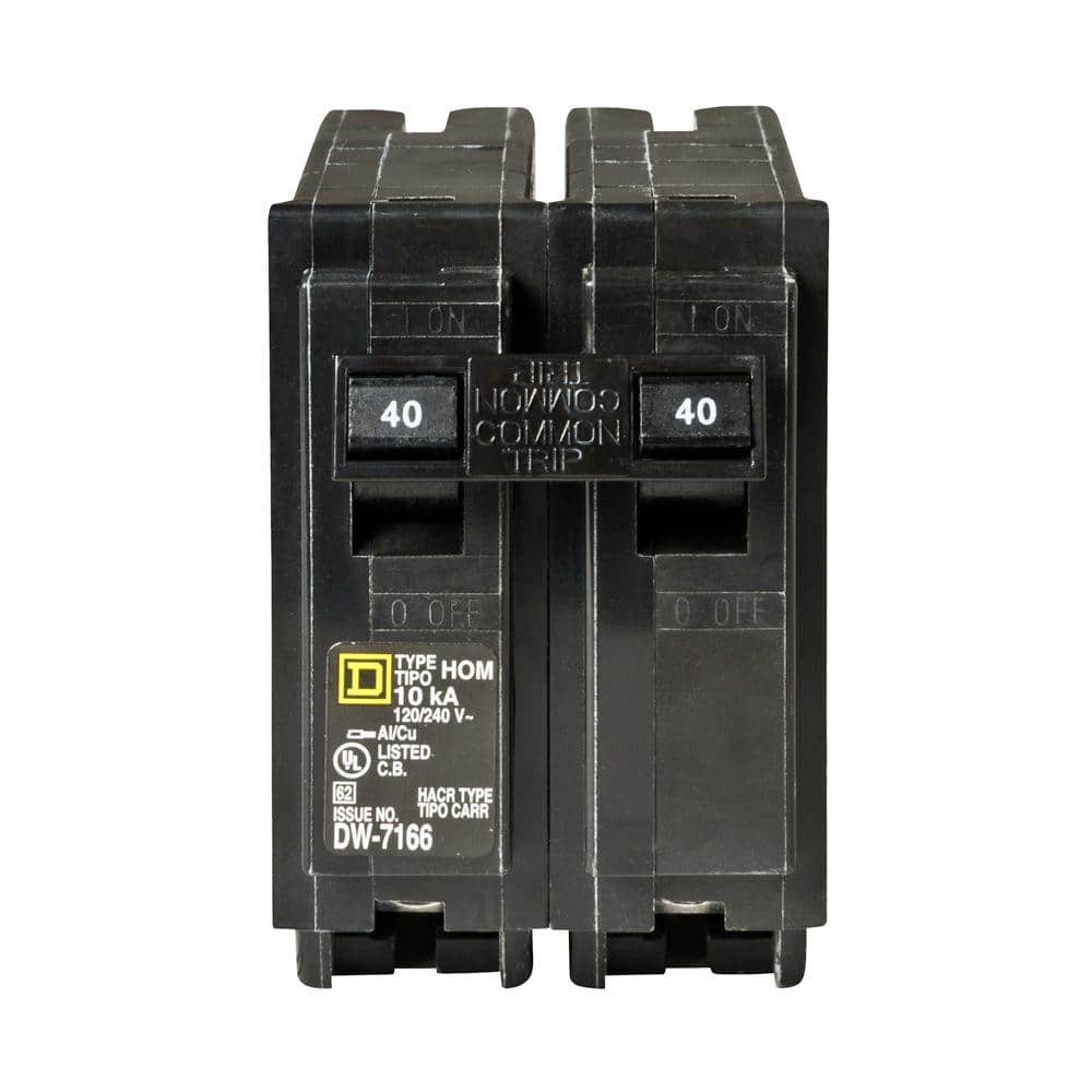 Square D Homeline 40 Amp 2-Pole Circuit Breaker(HOM240CP)