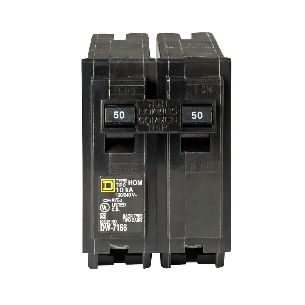 Square D Homeline 50 Amp 2-Pole Circuit Breaker(HOM250CP)
