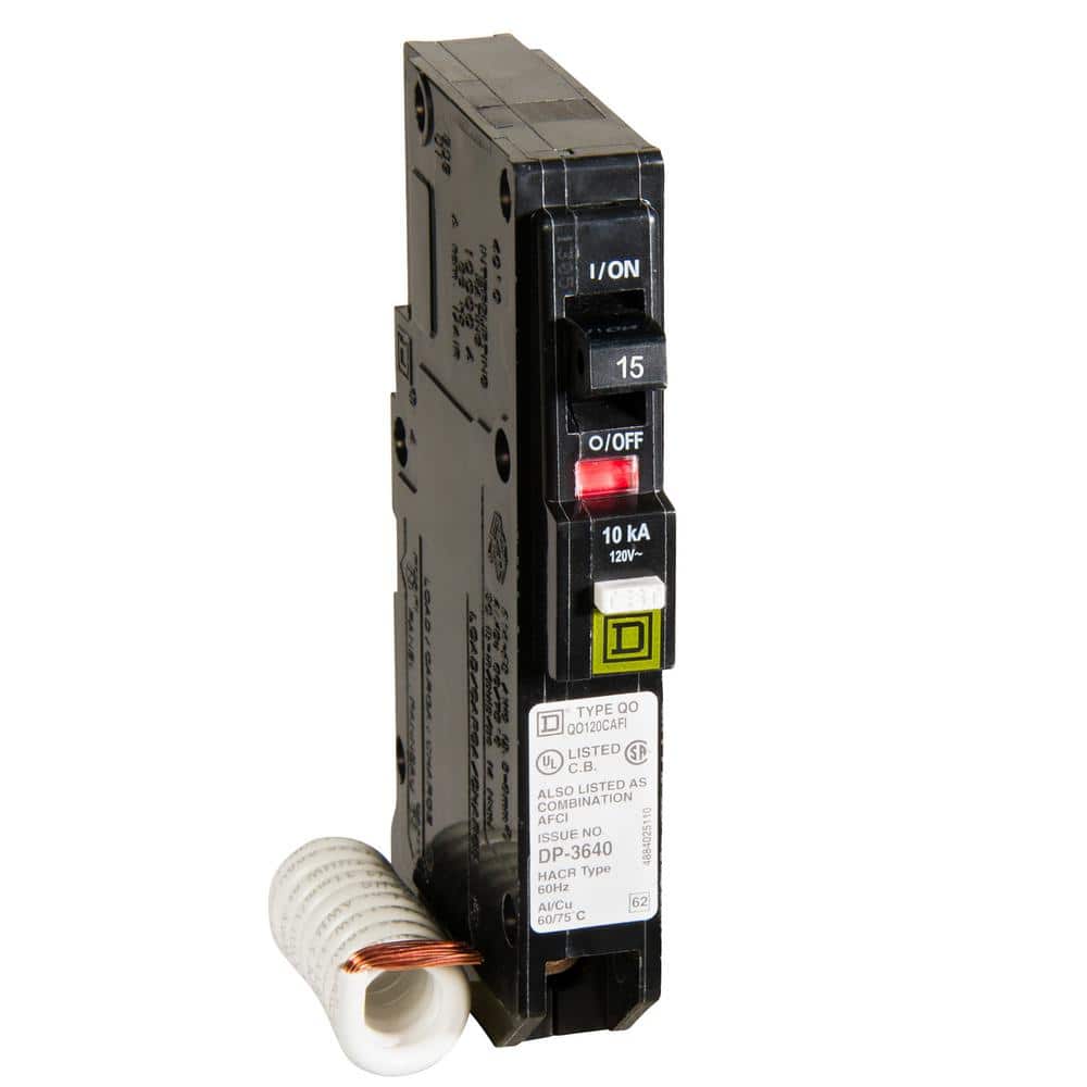 Square D QO 15 Amp Single-Pole Combination Arc Fault Circuit Breaker(QO115CAFIC)