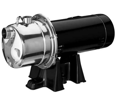 STA-RITE CJ Series Self-priming shallow well jet pumps, stainless steel body 1HP or 1-1/2HP