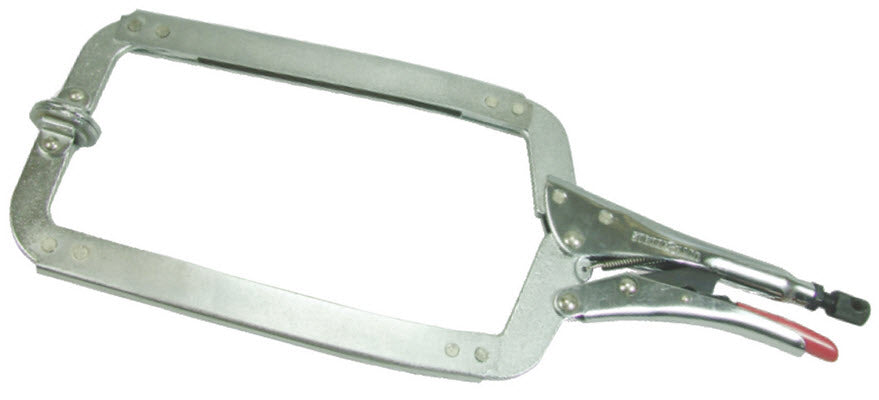 Strong Hand Locking C-Clamp w/Swivel Pads PR18S