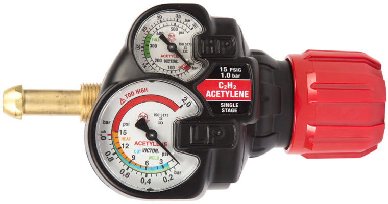 Victor Acetylene Regulator - Edge 2.0 ESS42 Heavy Duty 0781-3602
