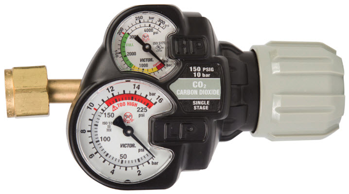 Victor Carbon Dioxide Regulator - Edge 2.0 ESS42 Heavy Duty 0781-3615
